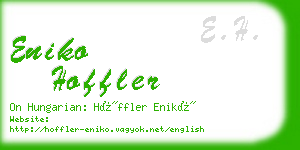 eniko hoffler business card